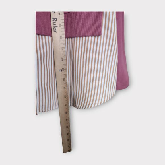 Maeve Pink and Beige Sweater - Picture 6 of 7